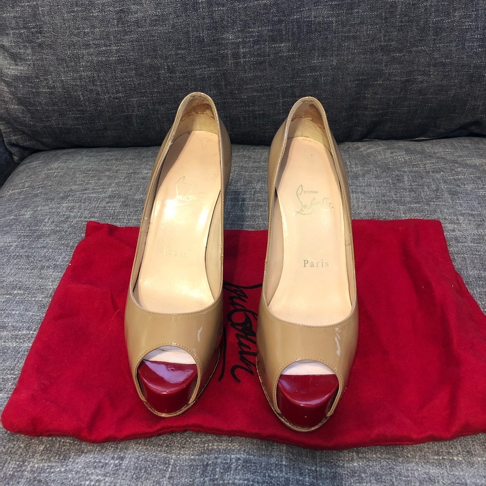Christian Louboutin Peep Toe Pumps